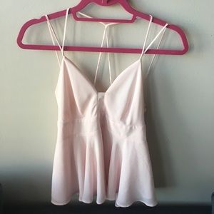Express Blush Strappy Flowing Small Top